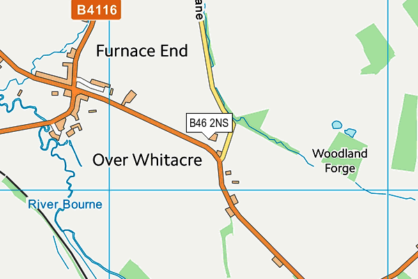 B46 2NS map - OS VectorMap District (Ordnance Survey)
