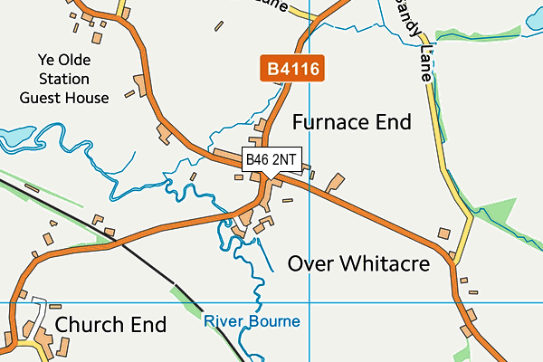 B46 2NT map - OS VectorMap District (Ordnance Survey)