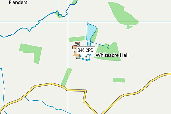 B46 2PD map - OS VectorMap District (Ordnance Survey)