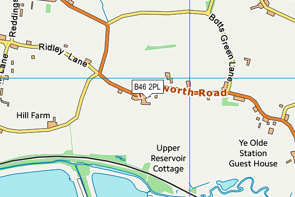 B46 2PL map - OS VectorMap District (Ordnance Survey)