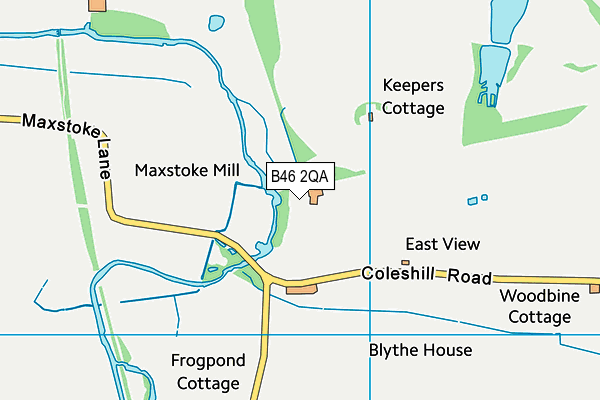 B46 2QA map - OS VectorMap District (Ordnance Survey)