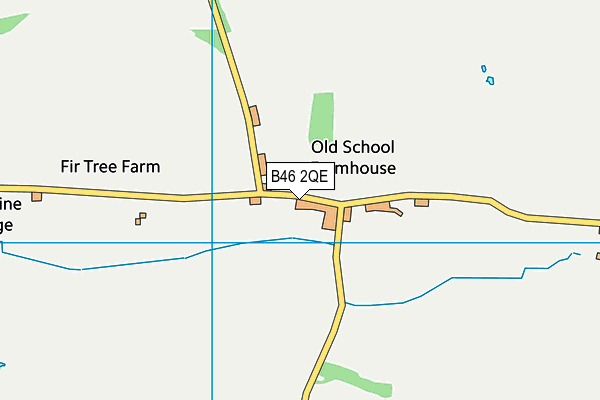 B46 2QE map - OS VectorMap District (Ordnance Survey)
