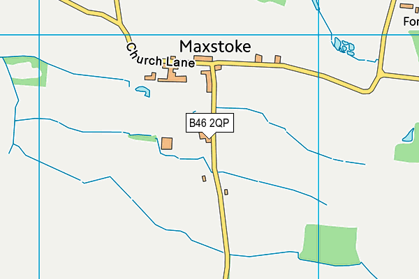 B46 2QP map - OS VectorMap District (Ordnance Survey)