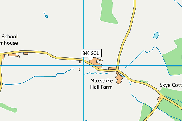 B46 2QU map - OS VectorMap District (Ordnance Survey)