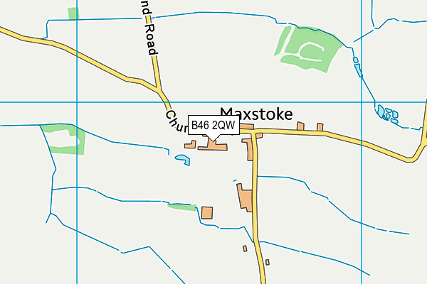 B46 2QW map - OS VectorMap District (Ordnance Survey)