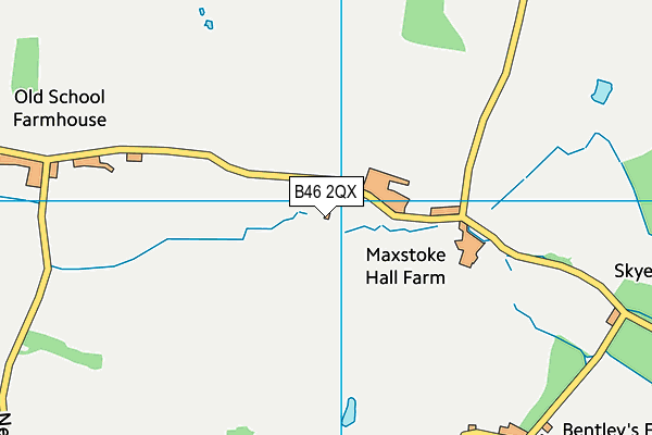 B46 2QX map - OS VectorMap District (Ordnance Survey)