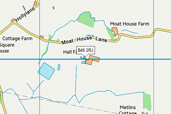 B46 2RJ map - OS VectorMap District (Ordnance Survey)