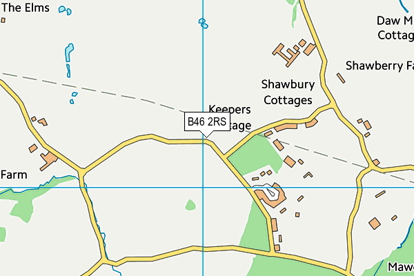 B46 2RS map - OS VectorMap District (Ordnance Survey)