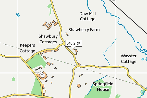 B46 2RX map - OS VectorMap District (Ordnance Survey)