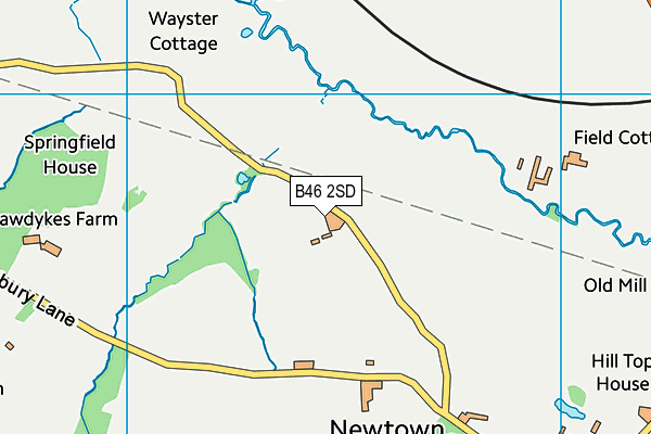 B46 2SD map - OS VectorMap District (Ordnance Survey)
