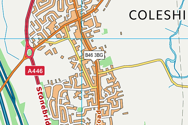 B46 3BG map - OS VectorMap District (Ordnance Survey)