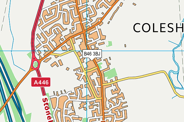 B46 3BJ map - OS VectorMap District (Ordnance Survey)