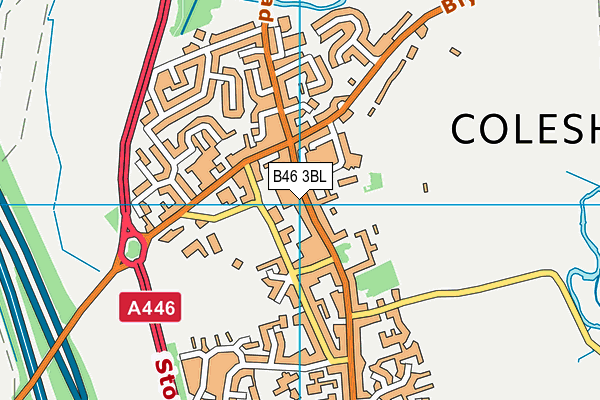B46 3BL map - OS VectorMap District (Ordnance Survey)