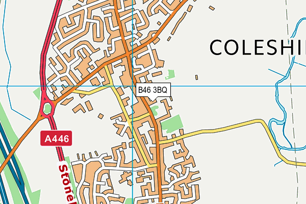B46 3BQ map - OS VectorMap District (Ordnance Survey)