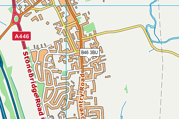 B46 3BU map - OS VectorMap District (Ordnance Survey)