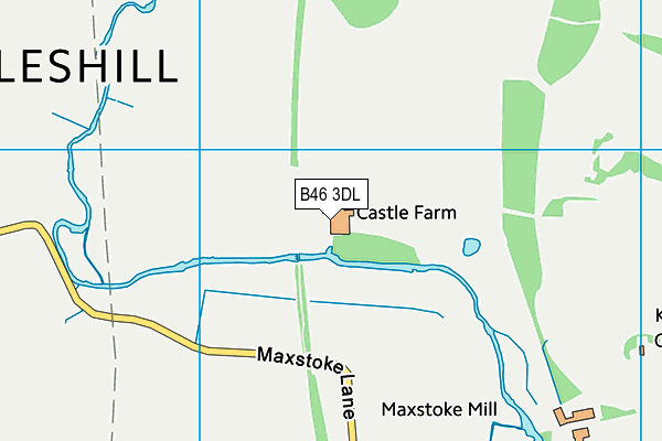 B46 3DL map - OS VectorMap District (Ordnance Survey)