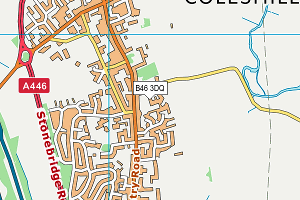 B46 3DQ map - OS VectorMap District (Ordnance Survey)