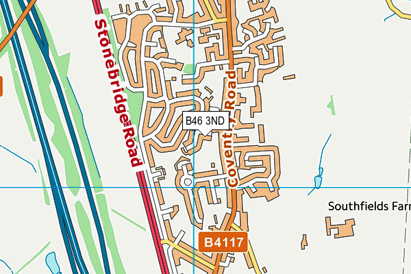 B46 3ND map - OS VectorMap District (Ordnance Survey)