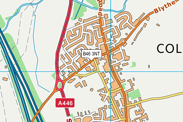 B46 3NT map - OS VectorMap District (Ordnance Survey)