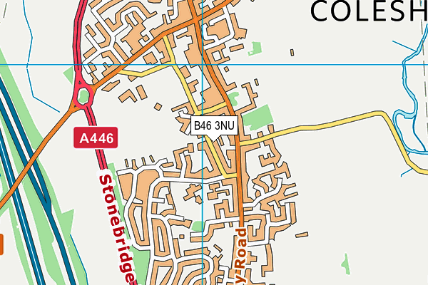 B46 3NU map - OS VectorMap District (Ordnance Survey)