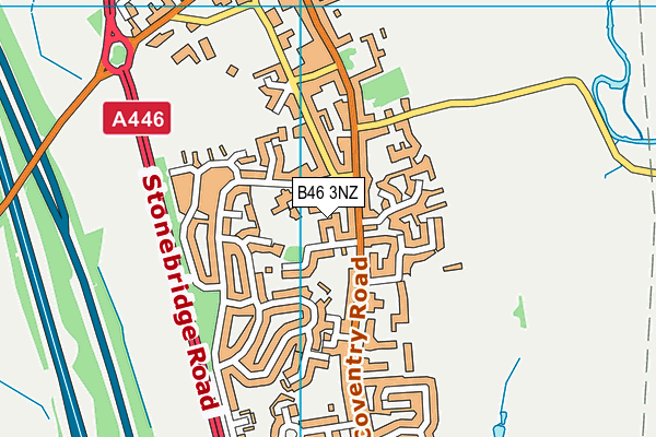 B46 3NZ map - OS VectorMap District (Ordnance Survey)