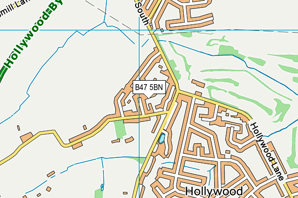 B47 5BN map - OS VectorMap District (Ordnance Survey)