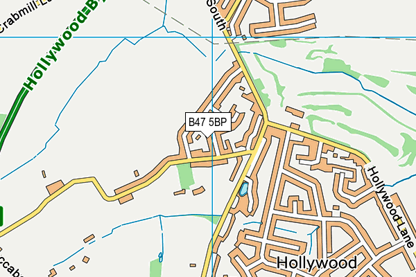 B47 5BP map - OS VectorMap District (Ordnance Survey)