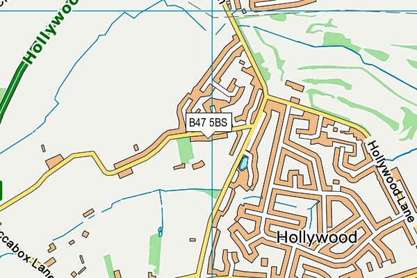 B47 5BS map - OS VectorMap District (Ordnance Survey)