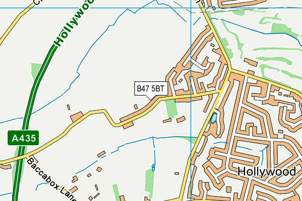 B47 5BT map - OS VectorMap District (Ordnance Survey)