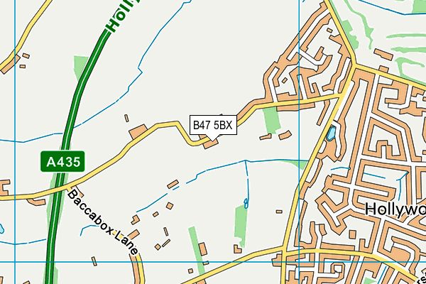 B47 5BX map - OS VectorMap District (Ordnance Survey)