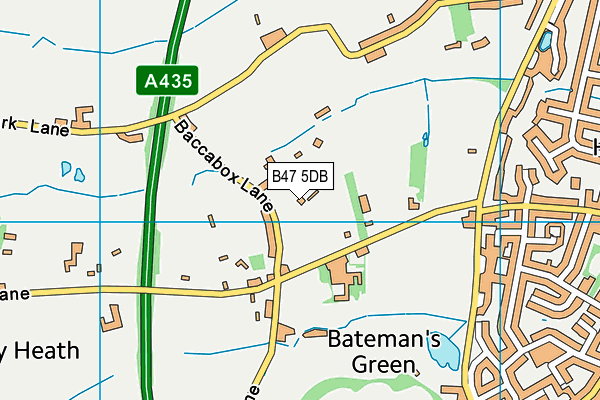 B47 5DB map - OS VectorMap District (Ordnance Survey)