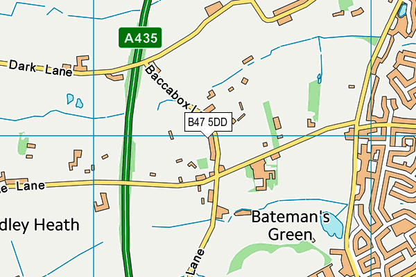 B47 5DD map - OS VectorMap District (Ordnance Survey)