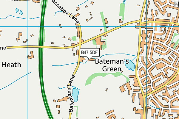 B47 5DF map - OS VectorMap District (Ordnance Survey)