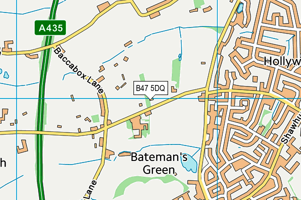 B47 5DQ map - OS VectorMap District (Ordnance Survey)