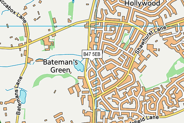 B47 5EB map - OS VectorMap District (Ordnance Survey)