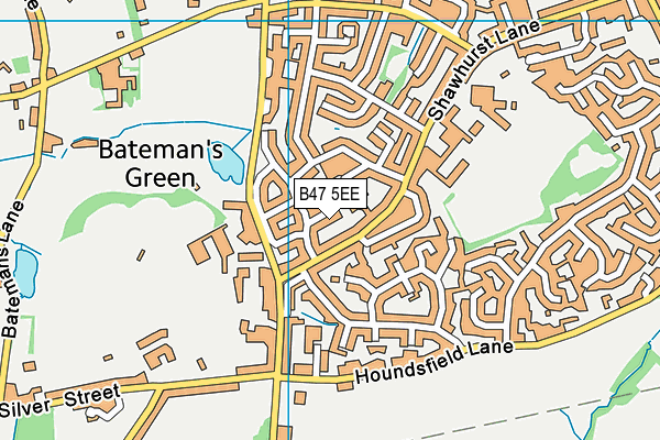 B47 5EE map - OS VectorMap District (Ordnance Survey)