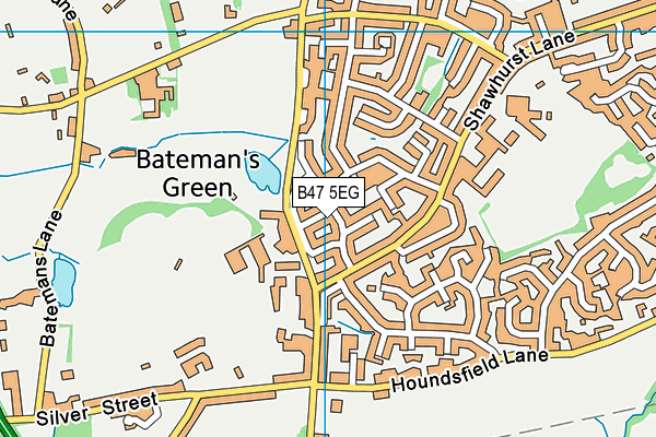 B47 5EG map - OS VectorMap District (Ordnance Survey)