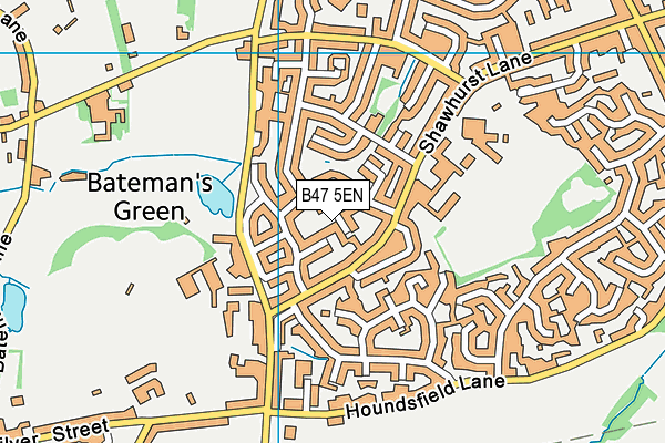 B47 5EN map - OS VectorMap District (Ordnance Survey)