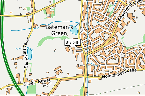 B47 5HH map - OS VectorMap District (Ordnance Survey)