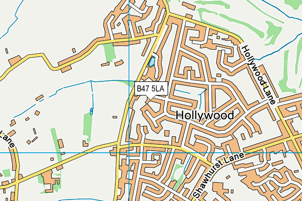 B47 5LA map - OS VectorMap District (Ordnance Survey)