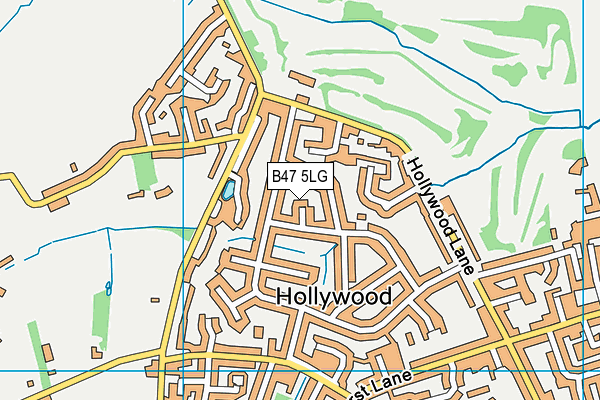B47 5LG map - OS VectorMap District (Ordnance Survey)