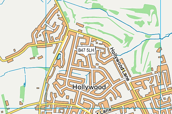 B47 5LH map - OS VectorMap District (Ordnance Survey)