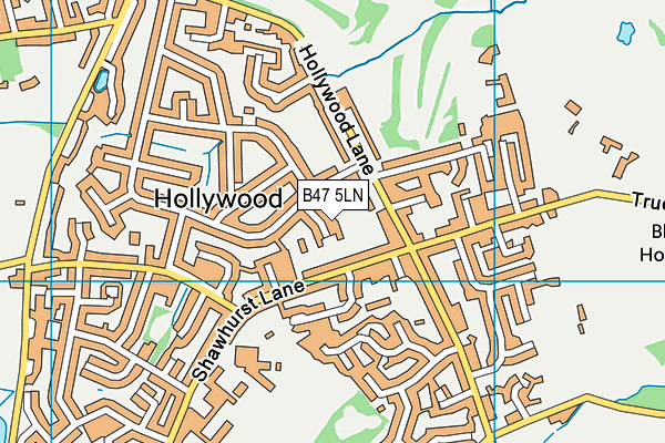 B47 5LN map - OS VectorMap District (Ordnance Survey)