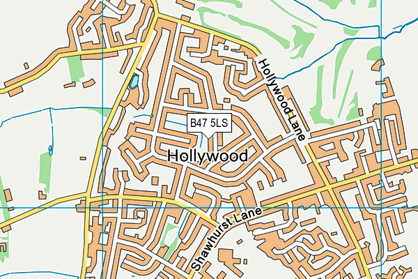 B47 5LS map - OS VectorMap District (Ordnance Survey)