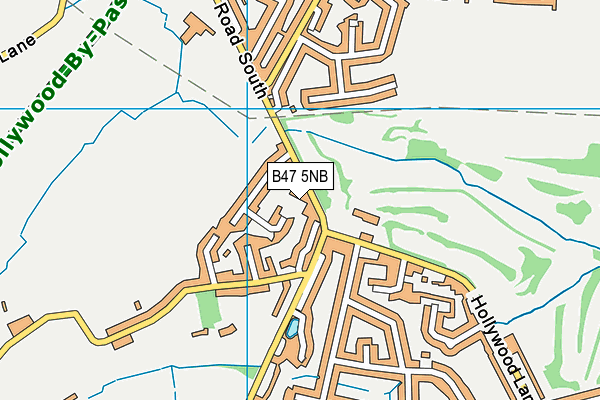 B47 5NB map - OS VectorMap District (Ordnance Survey)