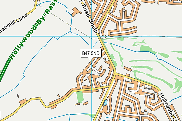 B47 5ND map - OS VectorMap District (Ordnance Survey)