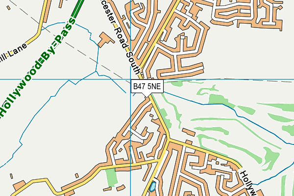 B47 5NE map - OS VectorMap District (Ordnance Survey)