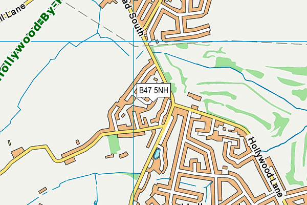 B47 5NH map - OS VectorMap District (Ordnance Survey)