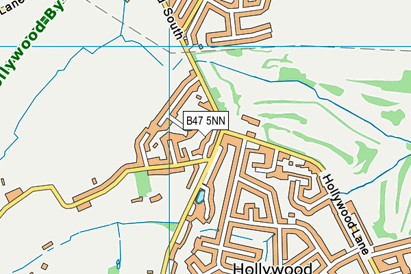 B47 5NN map - OS VectorMap District (Ordnance Survey)