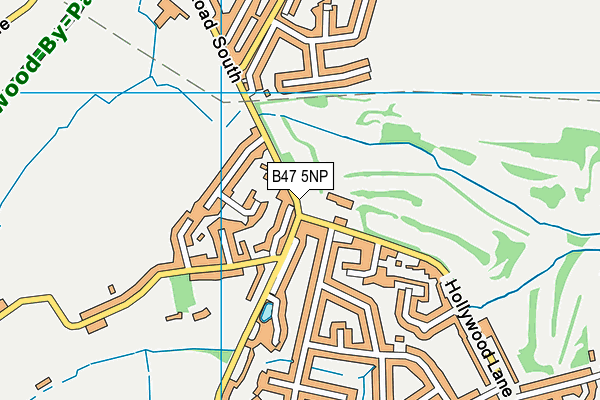 B47 5NP map - OS VectorMap District (Ordnance Survey)